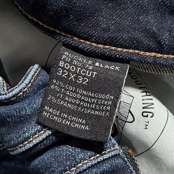 Buckle Black Women's Jeans Boot Cut Denim Casual Stretch 32x32 Blue - Picture 3 of 10